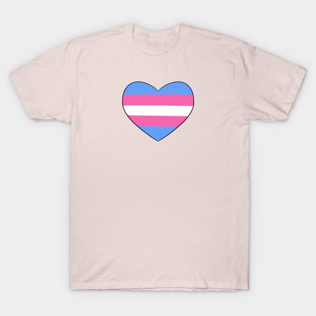 Trans Heart T-Shirt by smolbees